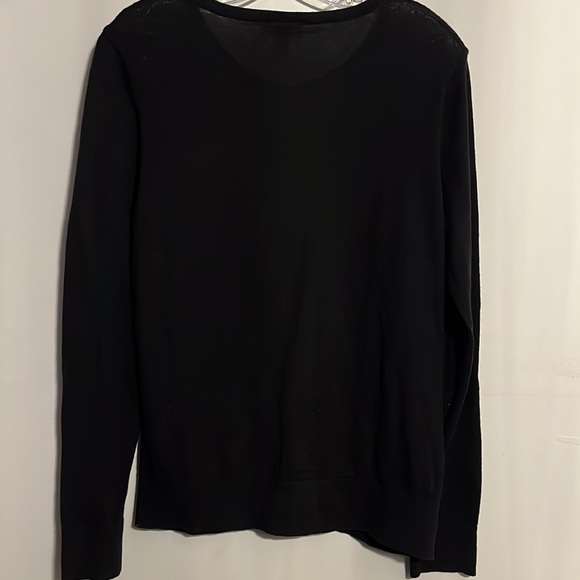 Loft size large solid black sweater - Picture 4 of 4